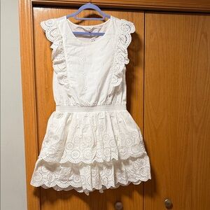Steve Madden White Eyelet Dress SZ : L/XL